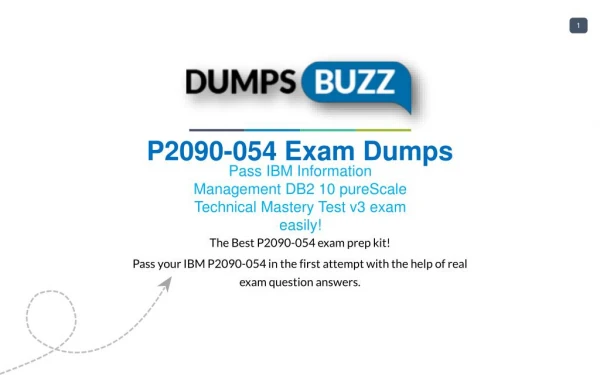 P2090-054 Exam .pdf VCE Practice Test - Get Promptly