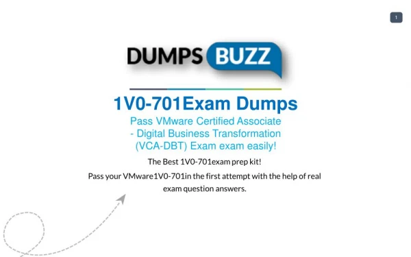 Latest and Valid 1V0-701 Braindumps - Pass 1V0-701 exam with New sample questions