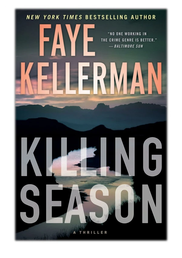 [PDF] Free Download Killing Season By Faye Kellerman