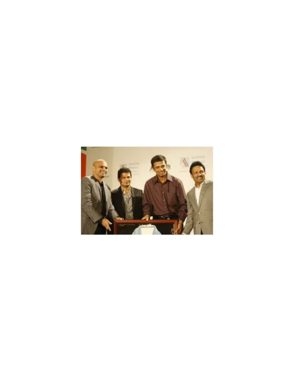 Mr. Avinash Bhosale and Mr. Amit Bhosale of ABIL Group with Mr. Rahul Dravid at Cricket memorabilia Program in Pune.