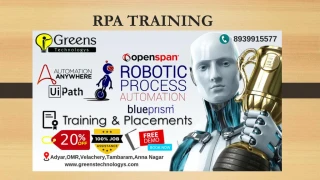 OpenSpan Training in Chennai | RPA Training Institutes in Chennai - slide 1