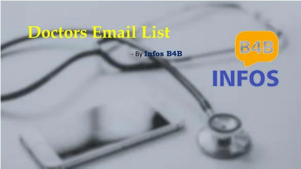 Doctors Email List | Doctors Email Address List | Doctors Mailing List | Infos B4B