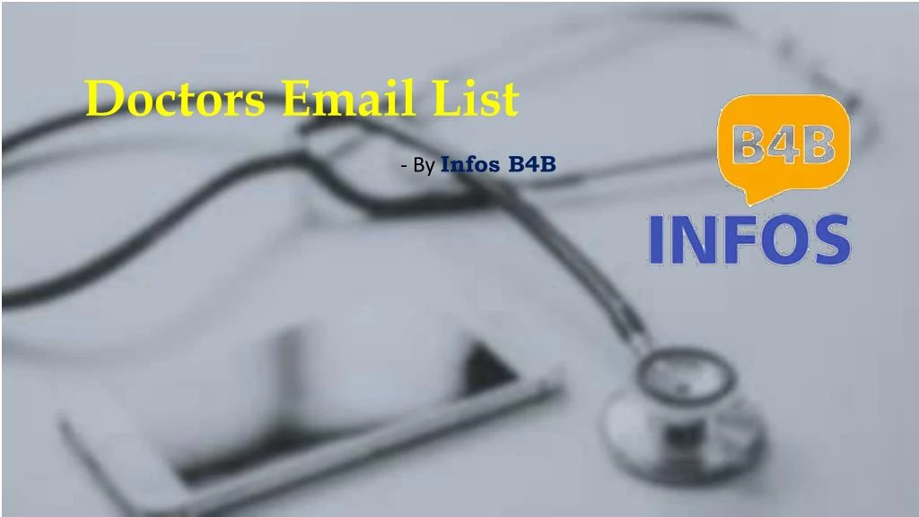 doctors email list