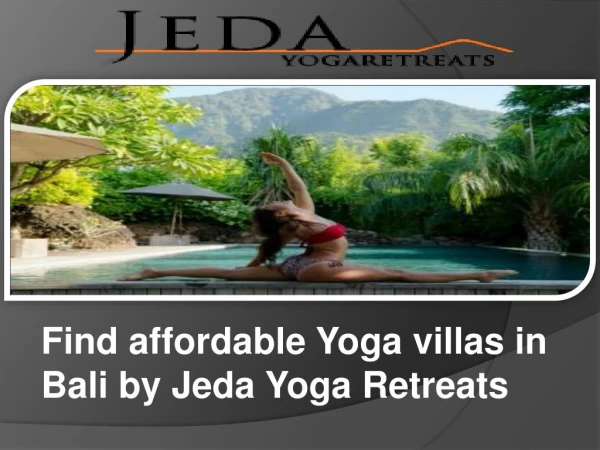 Find affordable Yoga villas in Bali by Jeda Yoga Retreats