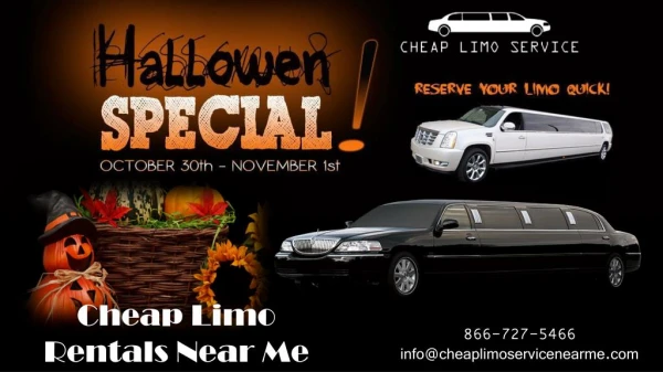 Cheap Halloween Limo Services Near Me