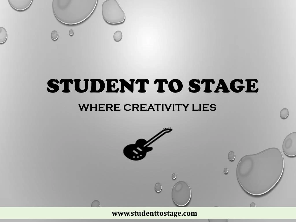 student to stage