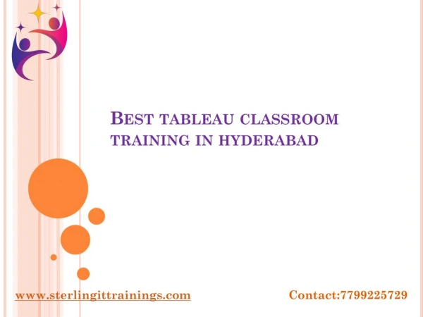 Tableau training with placement assistance