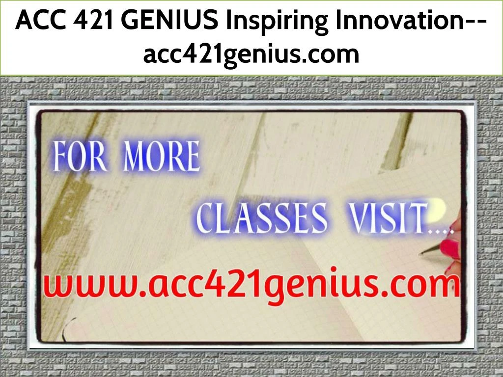 acc 421 genius inspiring innovation acc421genius