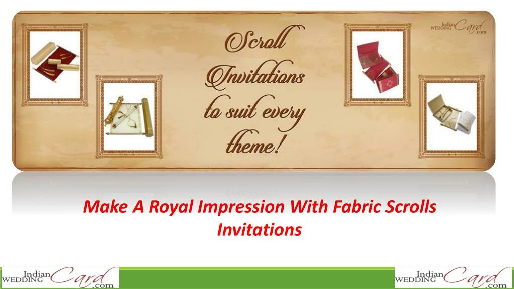 make a royal impression with fabric scrolls