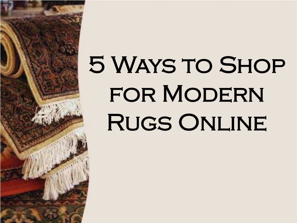 5 ways to shop for modern rugs online