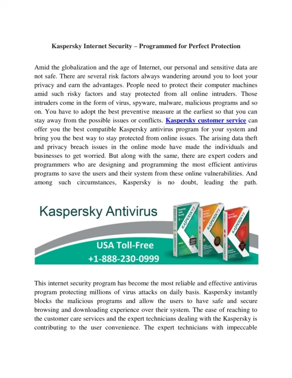 Kaspersky support number 1-888-230-0999 Kaspersky helpline