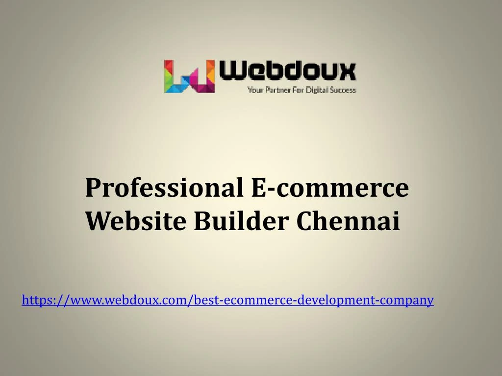 professional e commerce website builder chennai