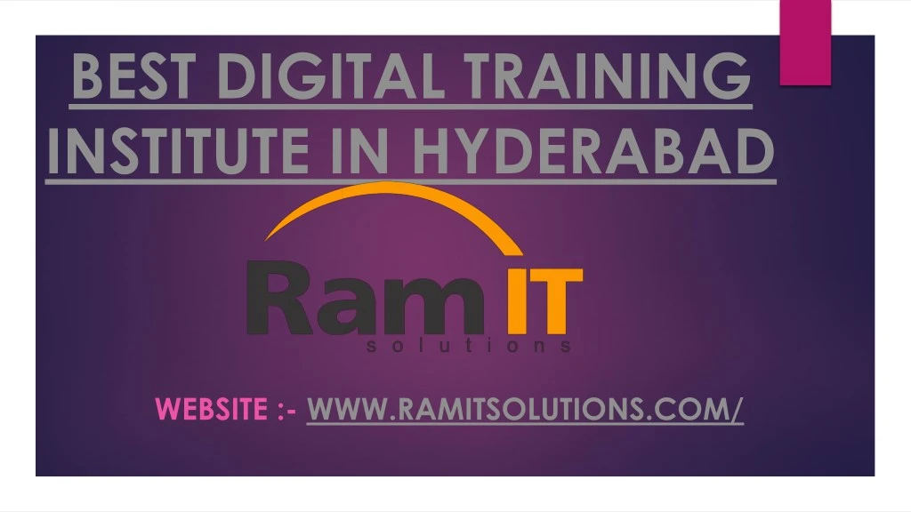 best digital training institute in hyderabad