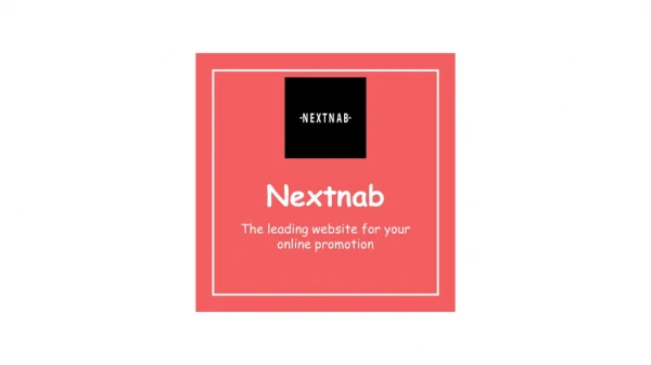 Online Web Promotions: Nextnab