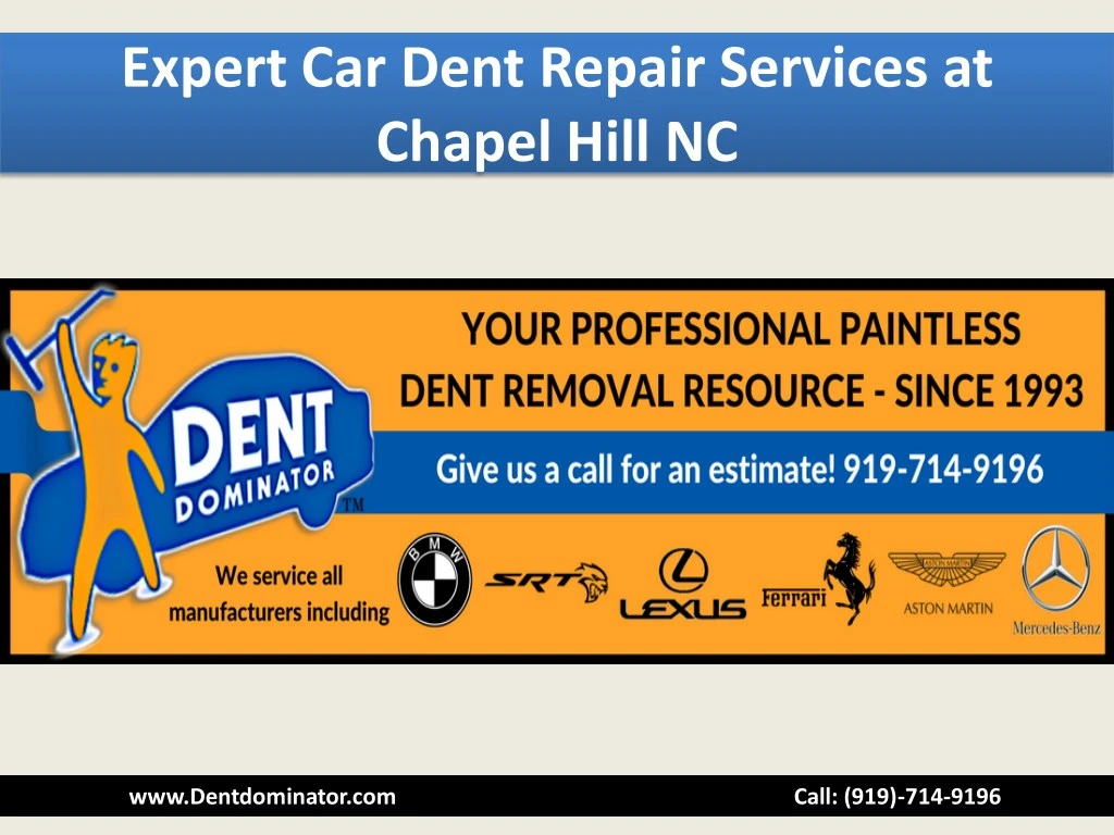 expert car dent repair services at chapel hill nc