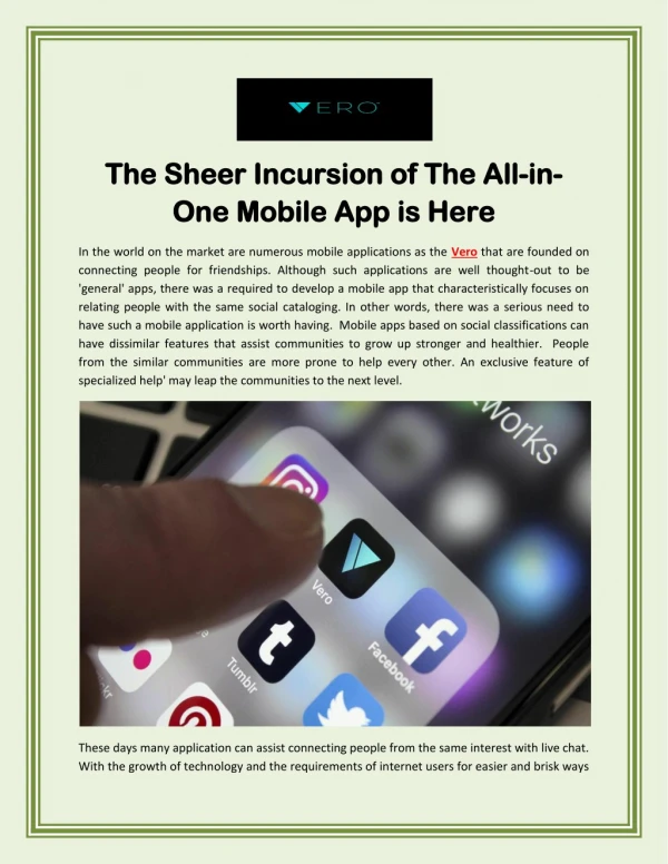 The Sheer Incursion of The All-in-One Mobile App is Here