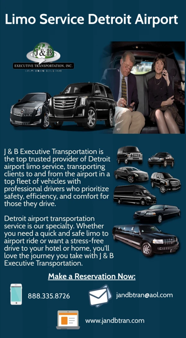 Book Limo Service for Detroit Airport