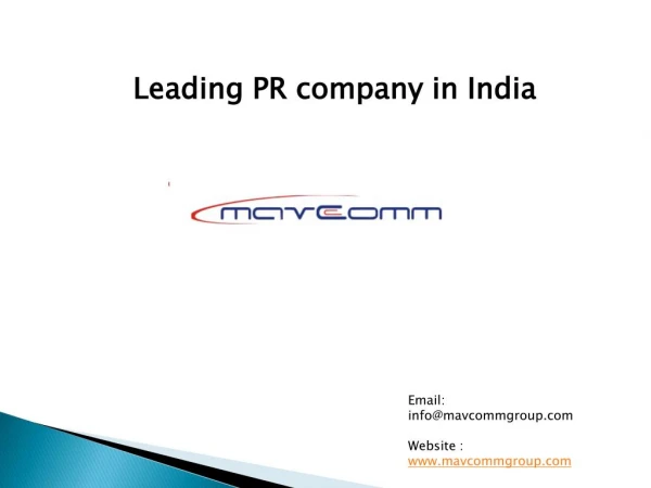 Top 10 Pr Agencies In India-Mavcomm