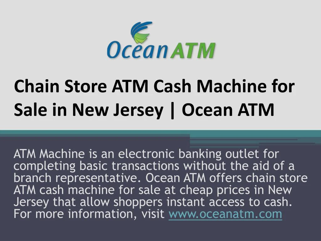chain store atm cash machine for sale in new jersey ocean atm
