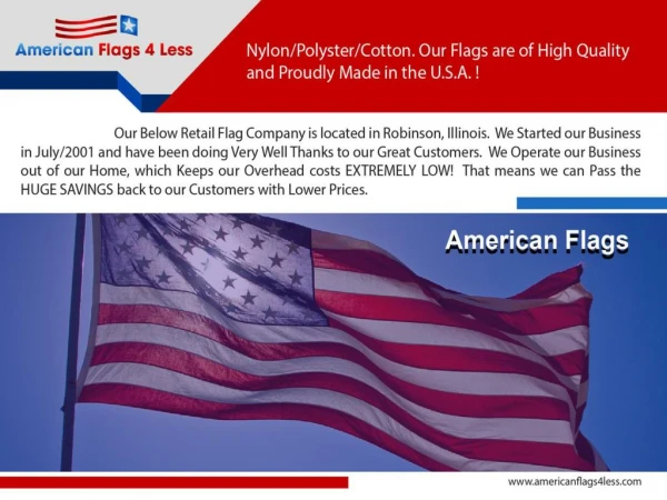 US stick flags: Americanflags4less.com