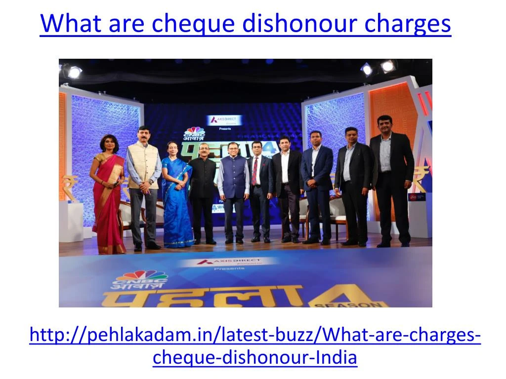 what are cheque dishonour charges
