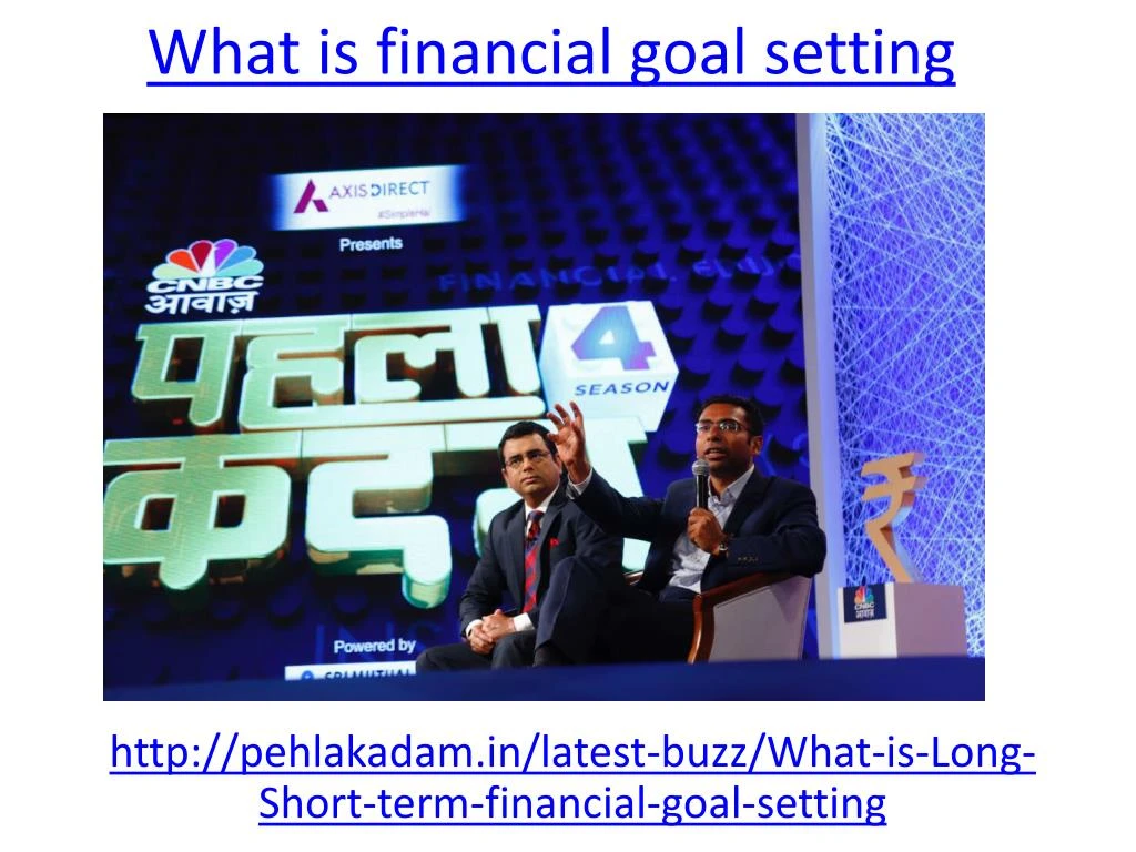 what is financial goal setting