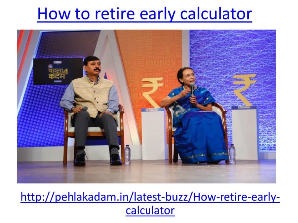 how to retire early calculator in India