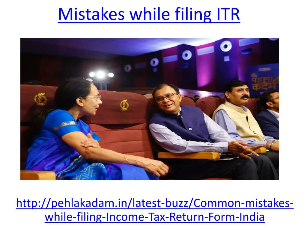 mistakes while filing itr