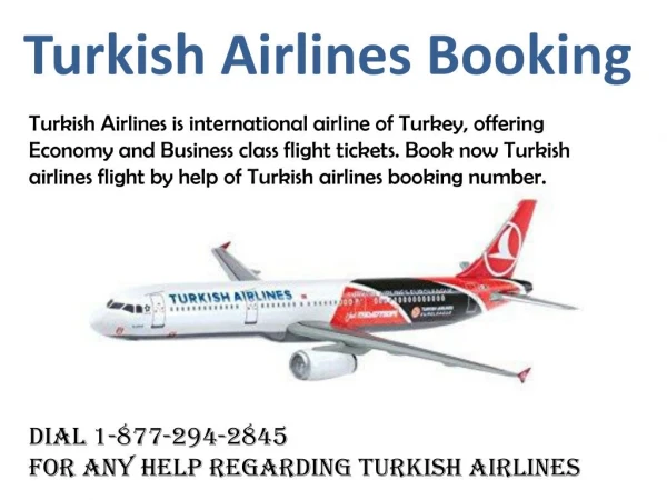 Turkish Airlines Booking Phone Number|Check In|Customer Service|Business class