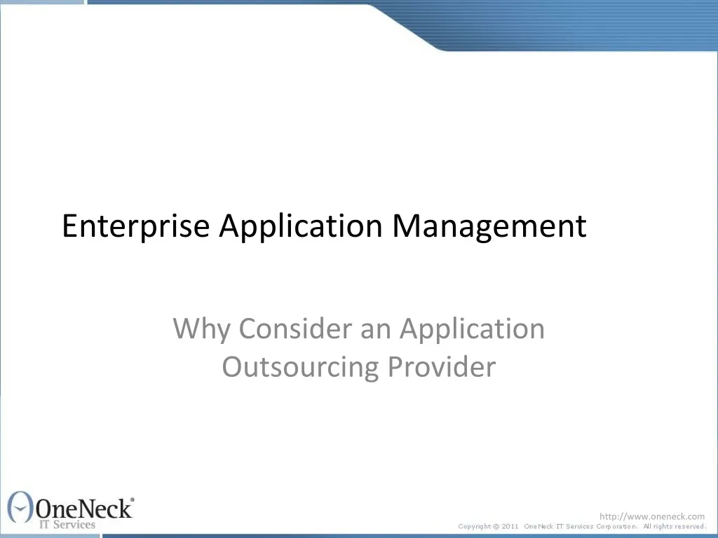 enterprise application management