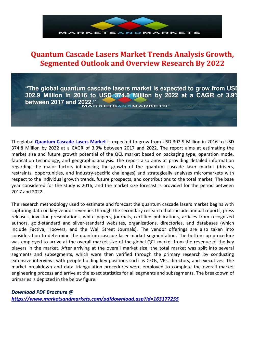 quantum cascade lasers market trends analysis