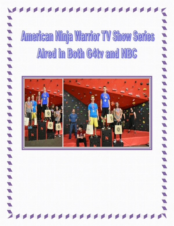 American Ninja Warrior TV Show Series Aired in Both G4tv and NBC