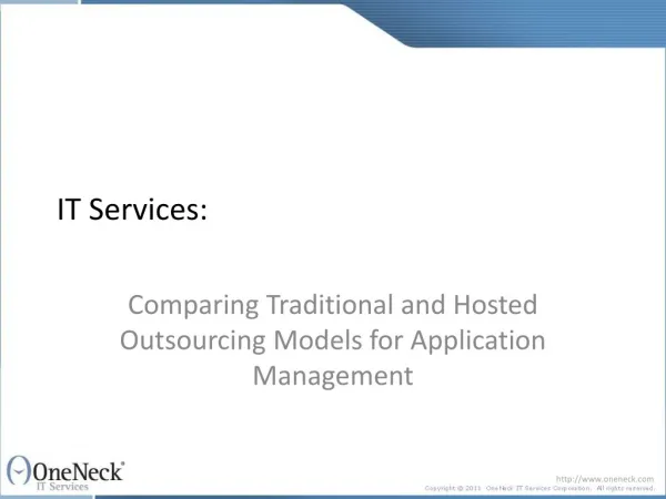 IT Services: Comparing Traditional and Hosted Outsourcing