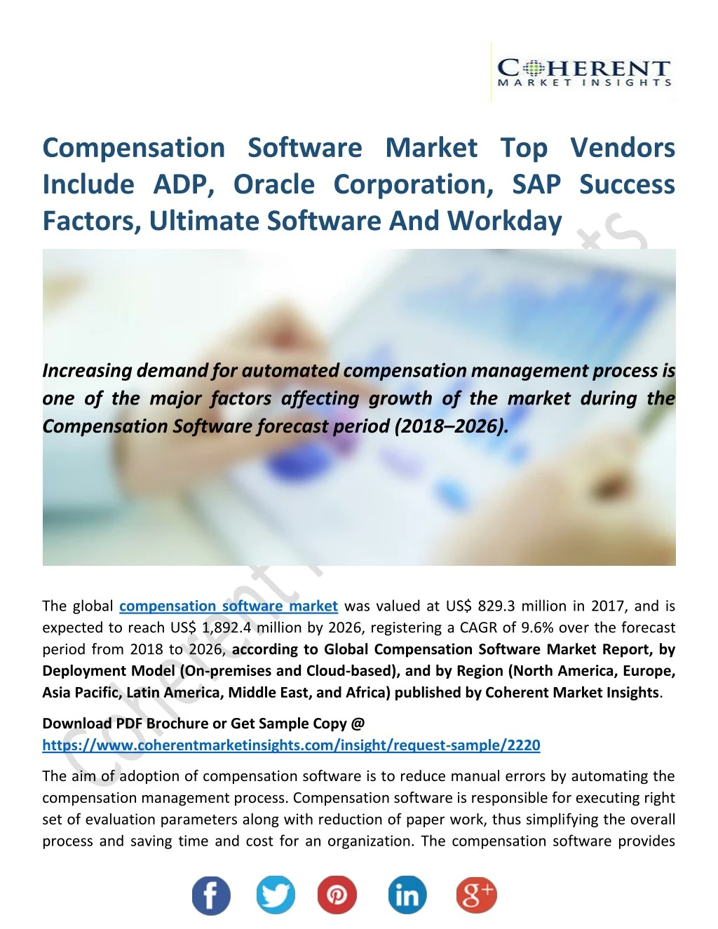 compensation software market top vendors include