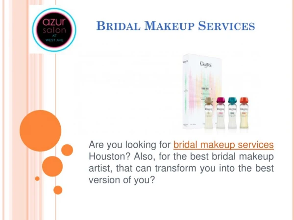 Bridal makeup services for your Wedding
