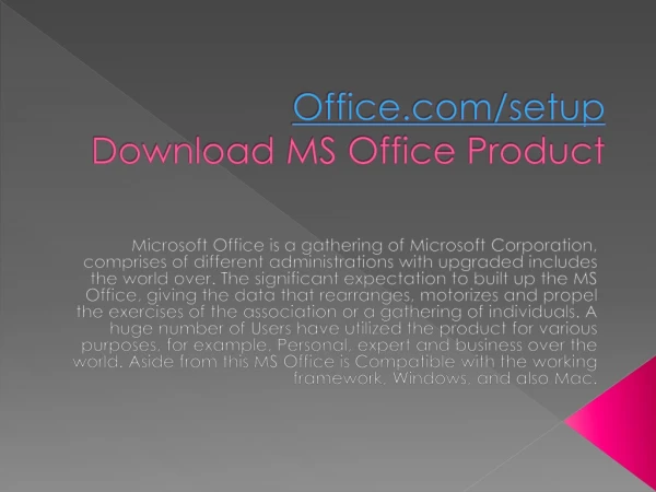 OFFICE.COM/SETUP ACTIVATE YOUR MS OFFICE ACCOUNT ONLINE