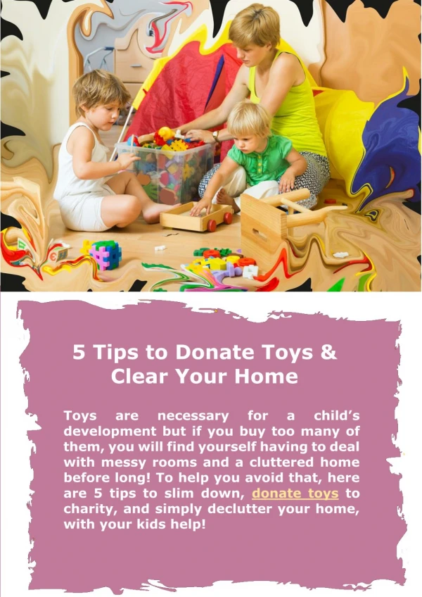 5 Tips to Donate Toys & Clear Your Home