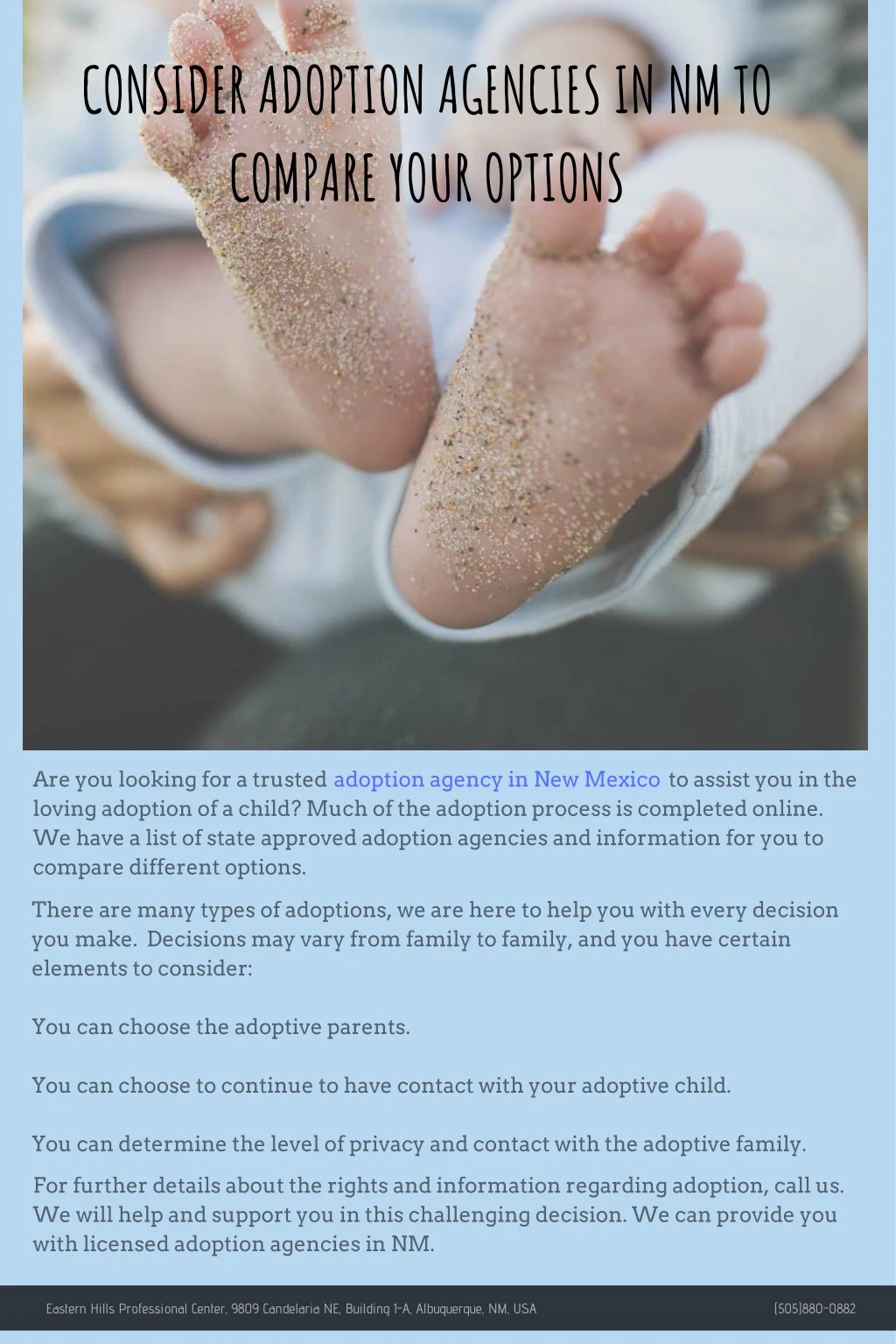 consider adoption agencies in nm to compare your
