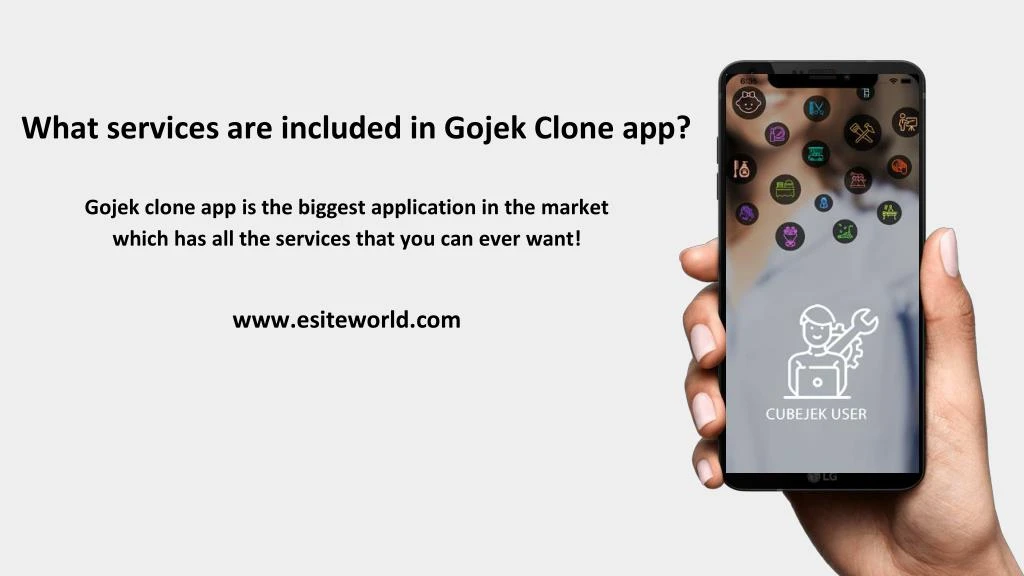 what services are included in gojek clone app