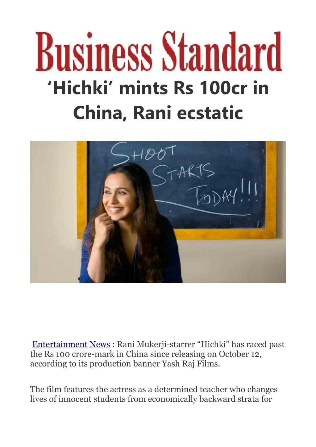 hichki mints rs 100cr in china rani ecstatic