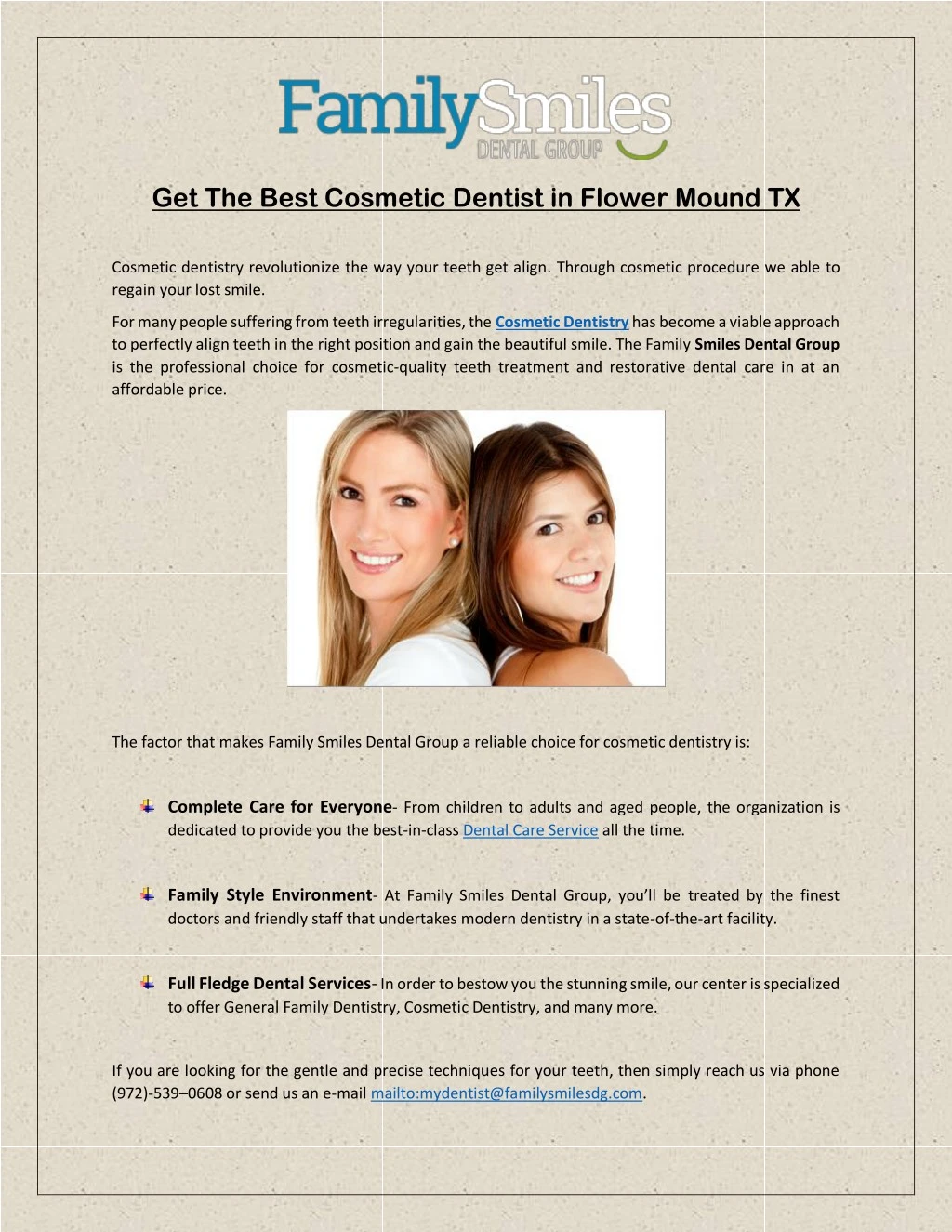 get the best cosmetic dentist in flower mound tx