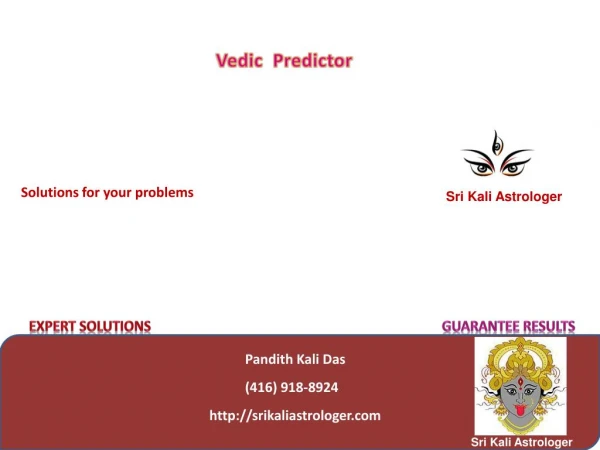 Srikali Astrologer-Love &Marriage Problems Predictor in Toronto Canada