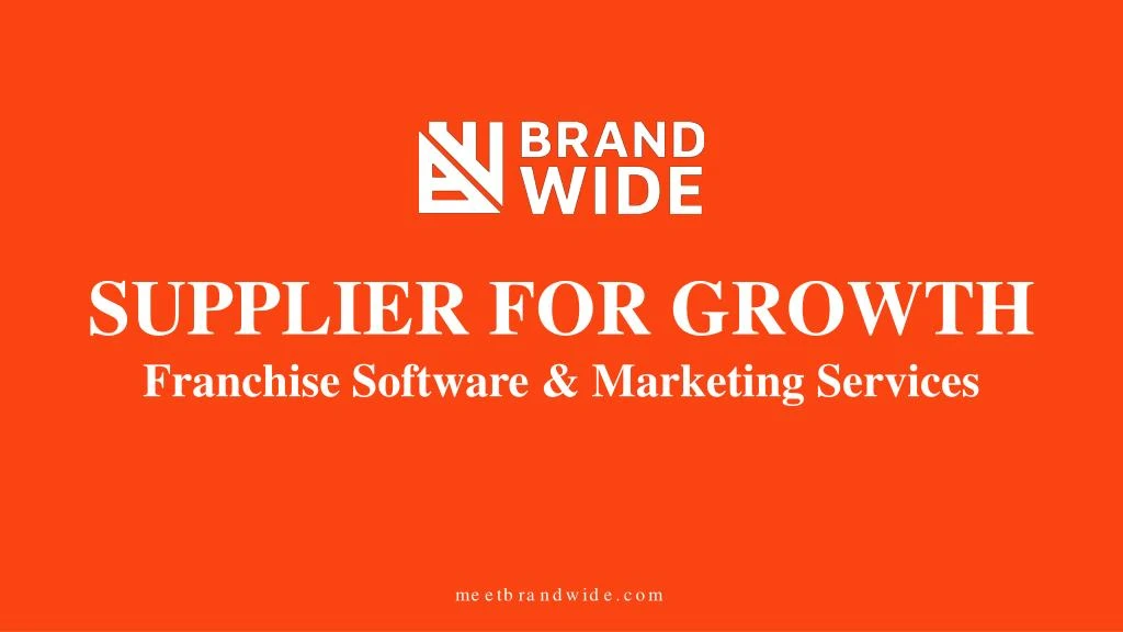 supplier for growth franchise software marketing