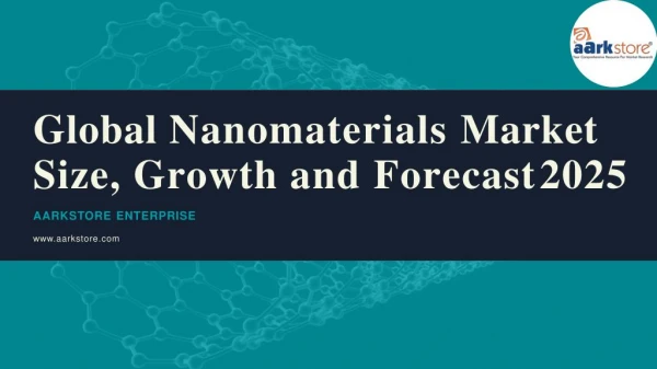 Global nanomaterials market size, growth and forecast 2025