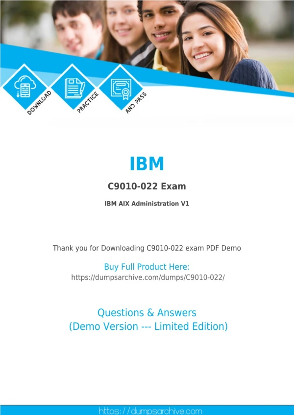 C9010-022 Exam Questions - Affordable IBM C9010-022 Exam Dumps