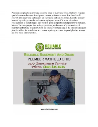 Plumber Mayfield - slide 1