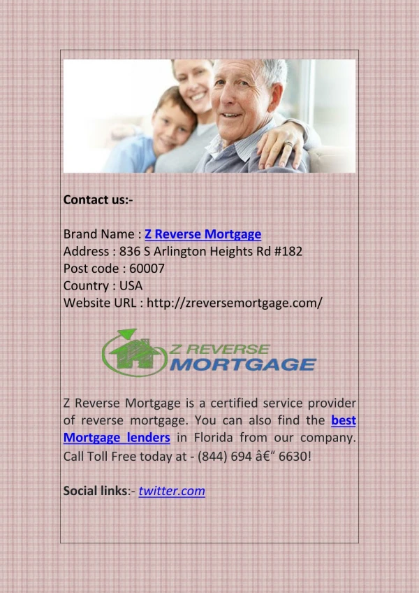 Find Best Mortgage Lenders in Florida