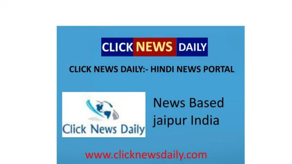 Which is the latest Click news Daily provider in Hindi?