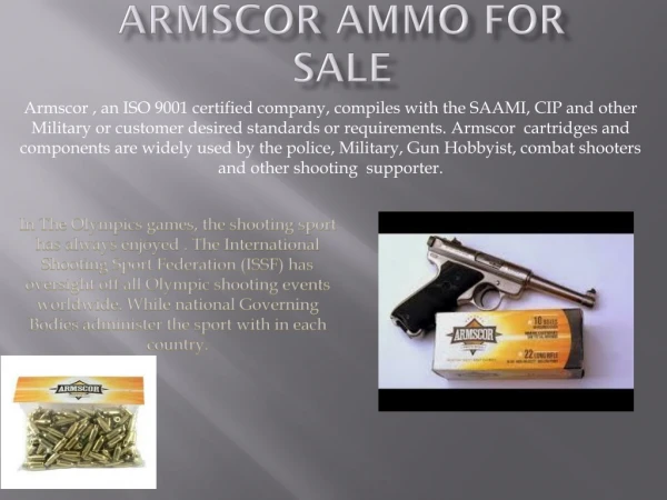 Armscor Ammo For Sale