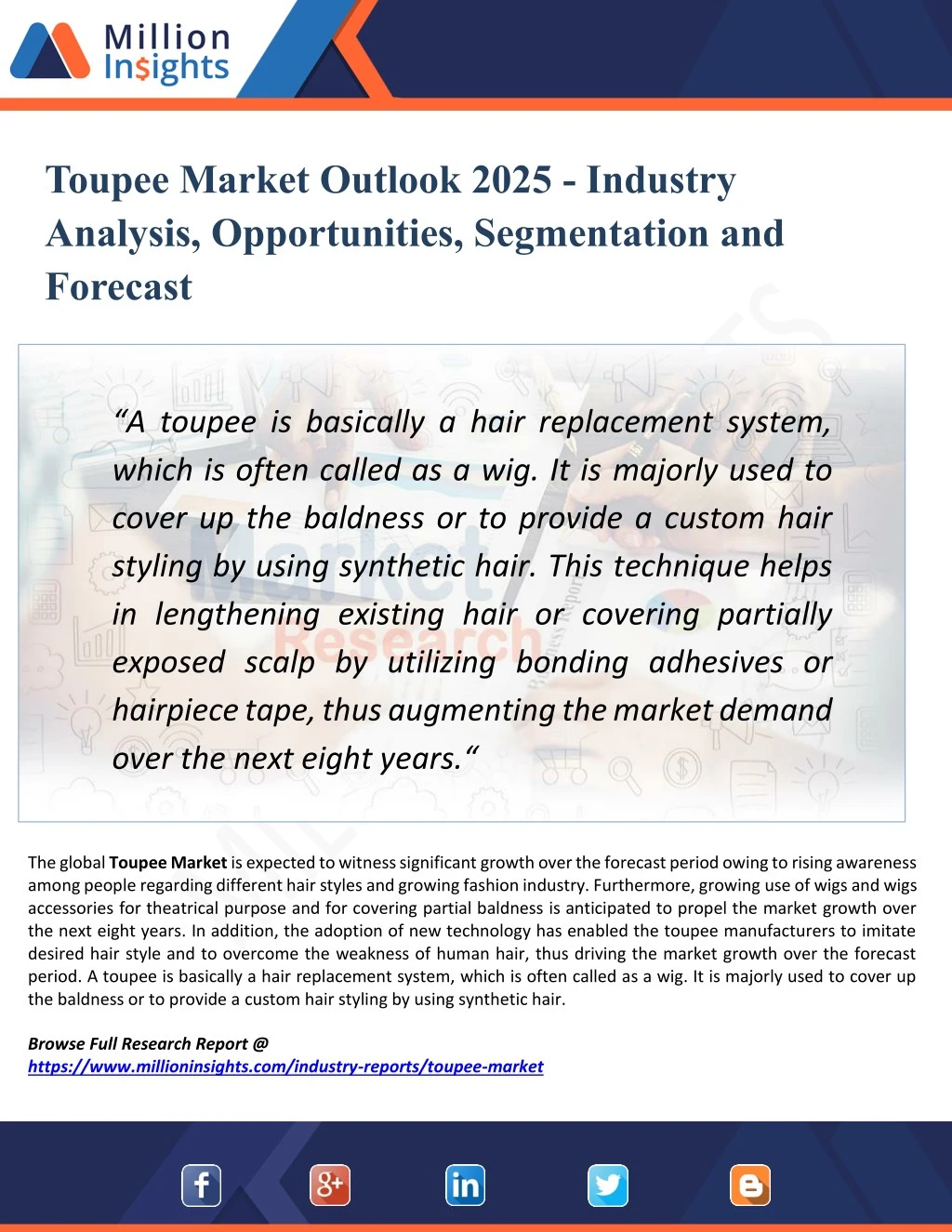toupee market outlook 2025 industry analysis